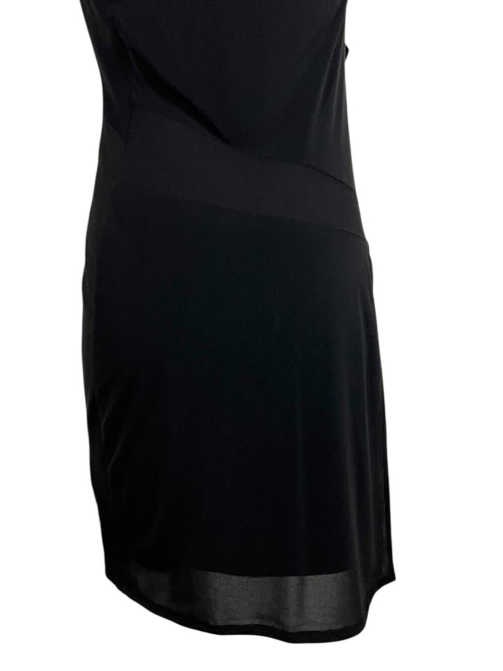 Helmut Lang Draped Mini Dress S Black Sleeveless - Picture 15 of 16